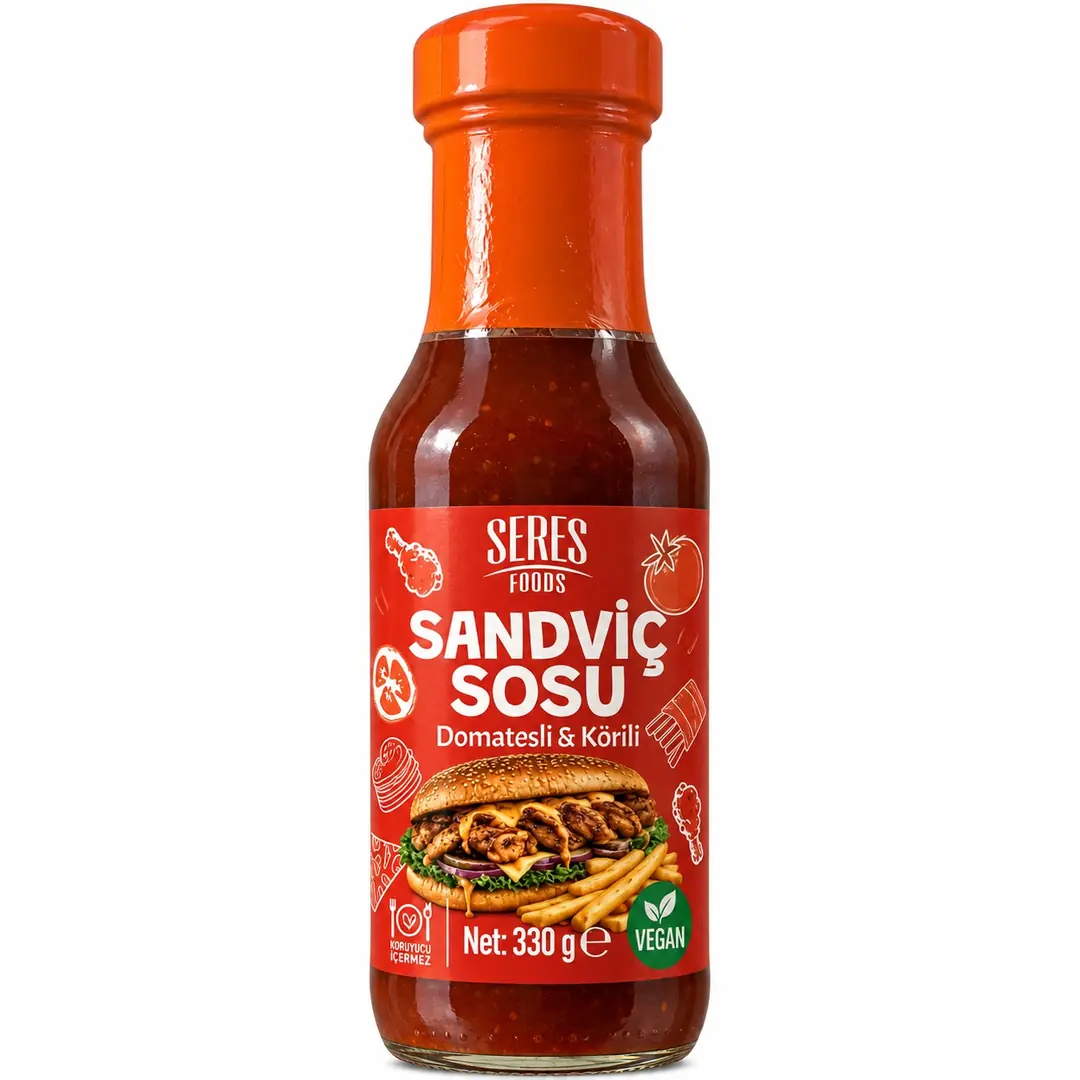 Seres Foods Domatesli & Körili Sandviç Sosu 330g – Tomato & Curry Sandwich Sauce
