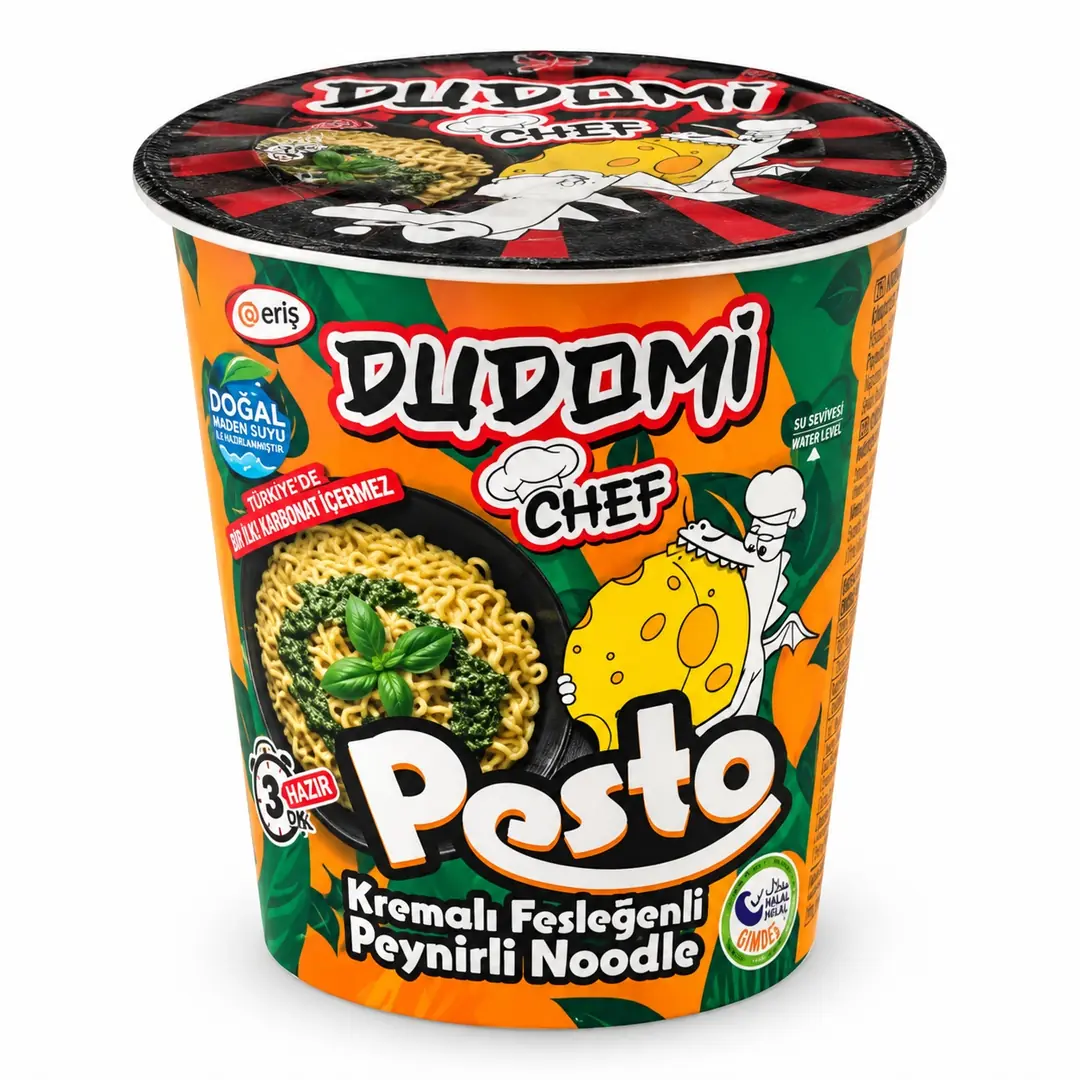 Dudomi Chef Pesto Kremalı Fesleğenli Peynirli Noodle (Cup)