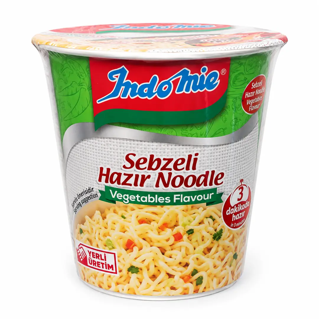Indomie Sebzeli Cup Noodle – Vegetable Flavor Instant Cup Noodle