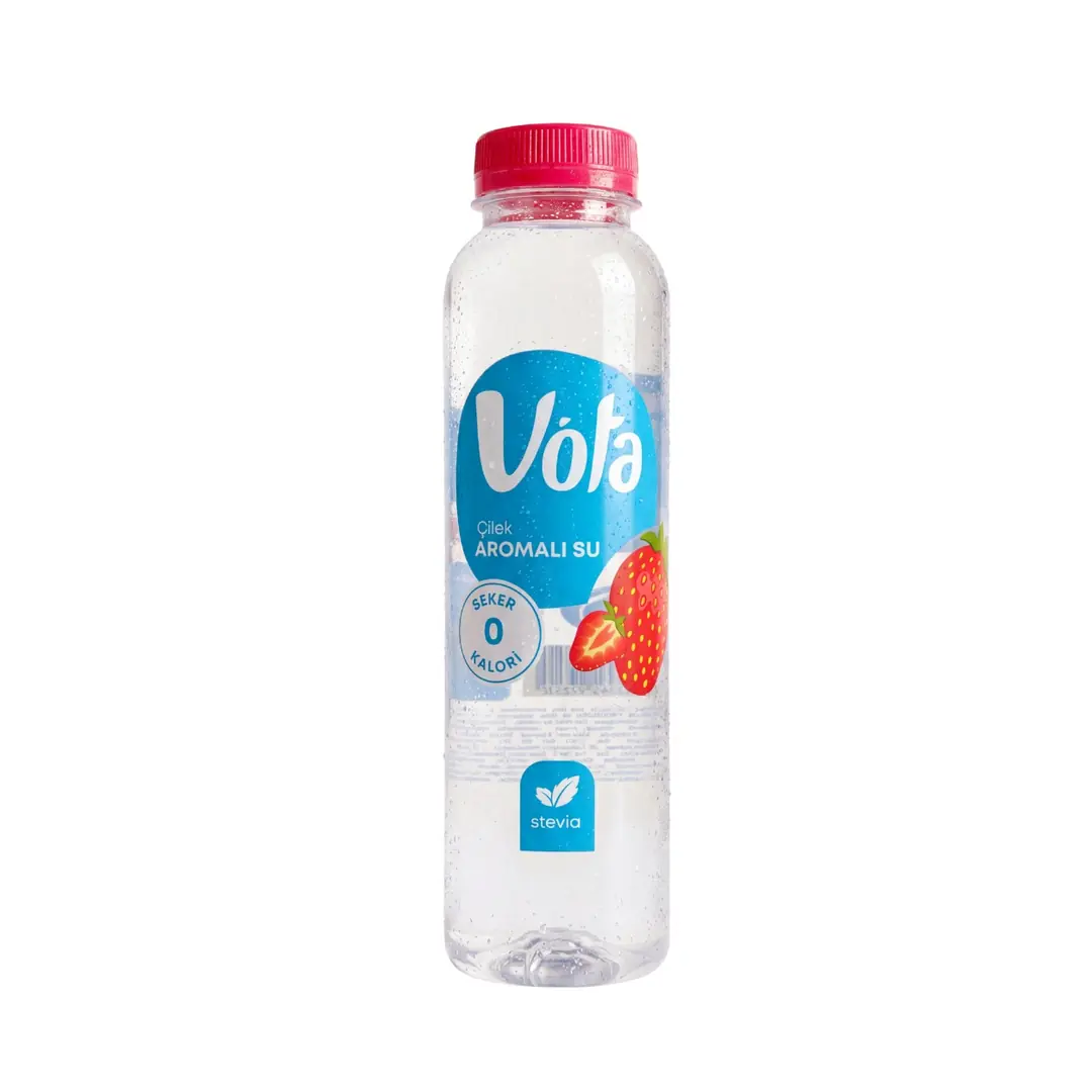 Vota Çilek Aromalı Su 400 ml – 0 Kalori, 0 Şeker, Stevia İçerikli, %100 Doğal Aromalı İçecek