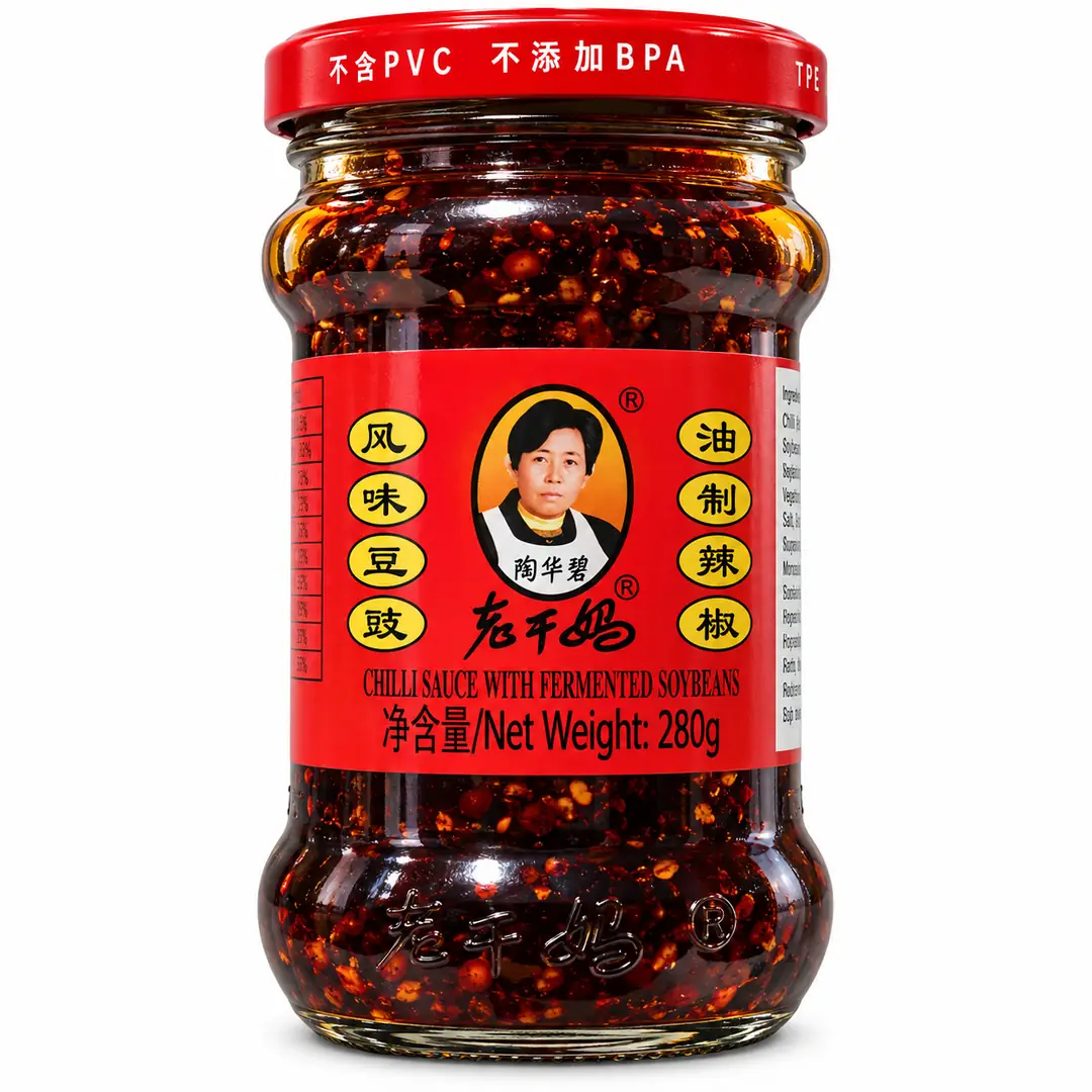 Lao Gan Ma Fermente Soya Fasulyeli Acı Sos 280g – Chili Sauce with Fermented Soybeans