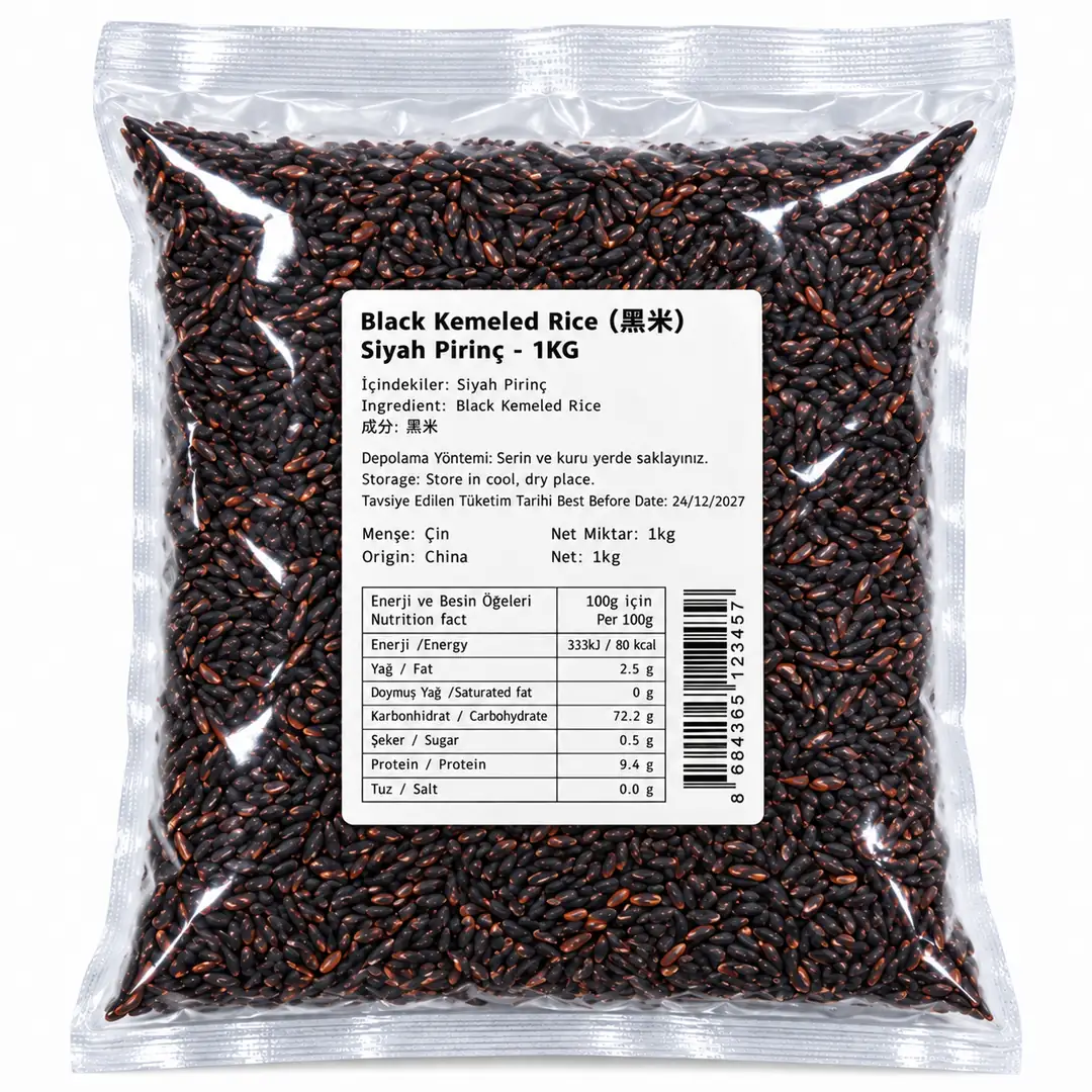 Siyah Pirinç 1KG – Black (Kemeled) Rice