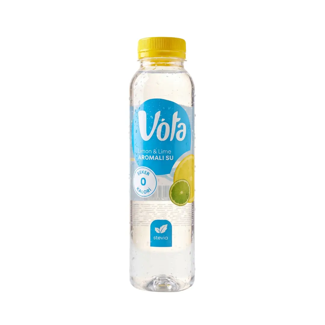Vota Limon & Lime Aromalı Su 400 ml – 0 Kalori, 0 Şeker, Stevia İçerikli, %100 Doğal Aromalı İçecek
