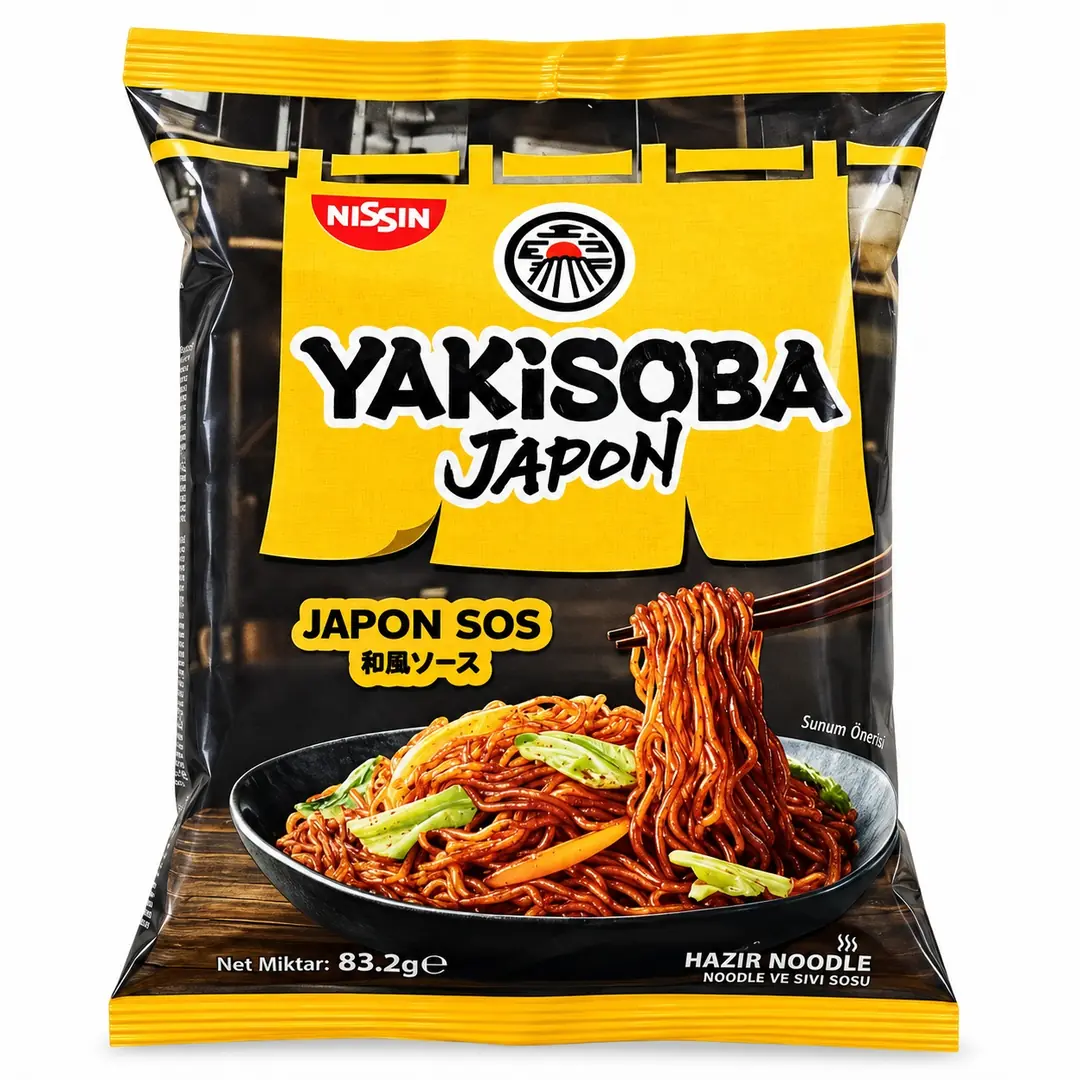 Nissin Yakisoba Japon Sos Hazır Noodle 83,2g