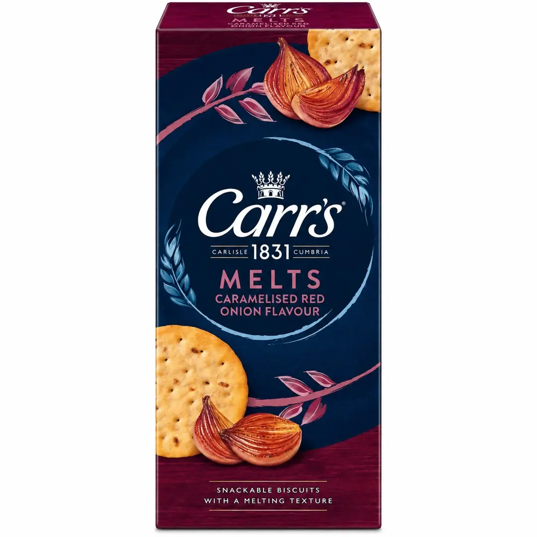 Carr's Melts Karamelize Kırmızı Soğan Bisküvi – Caramelized Red Onion Crackers