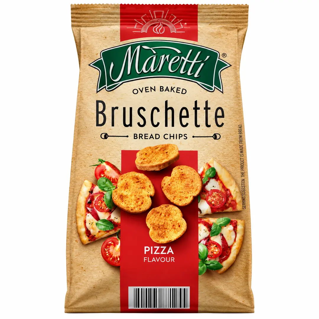 Maretti Bruschette Pizza Aromalı Cips – Pizza Flavor Bread Chips