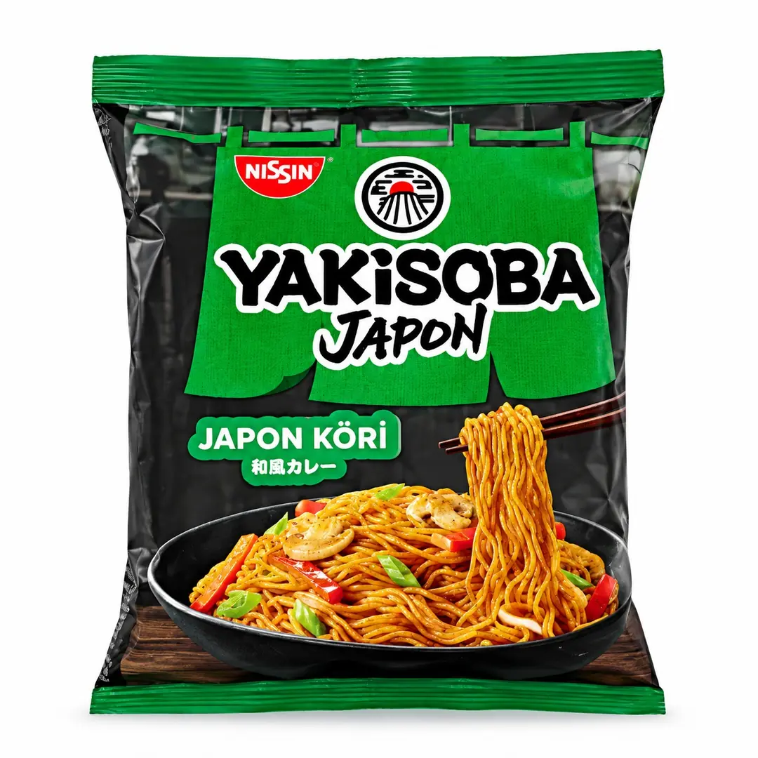Nissin Yakisoba Japon Köri Hazır Noodle