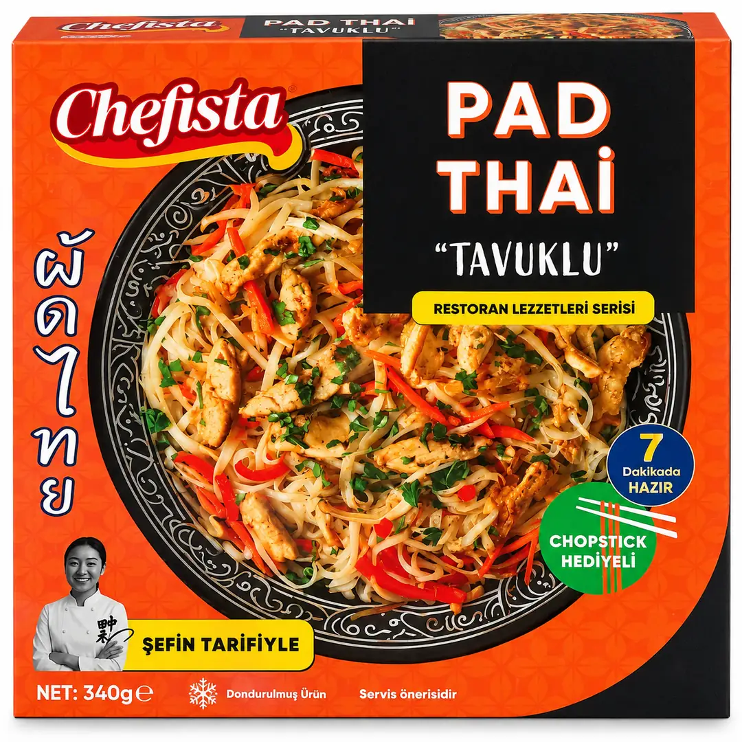 Chefista Tavuklu Pad Thai 340g – Chicken Pad Thai Noodle