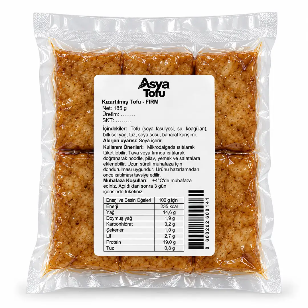 TOFU Kızarmış Firm Tofu 185 gr Sert Tofu (FIRM TOFU)