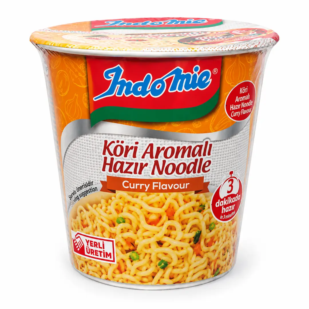Indomie Köri Aromalı Cup Noodle – Curry Flavor Instant Cup Noodle