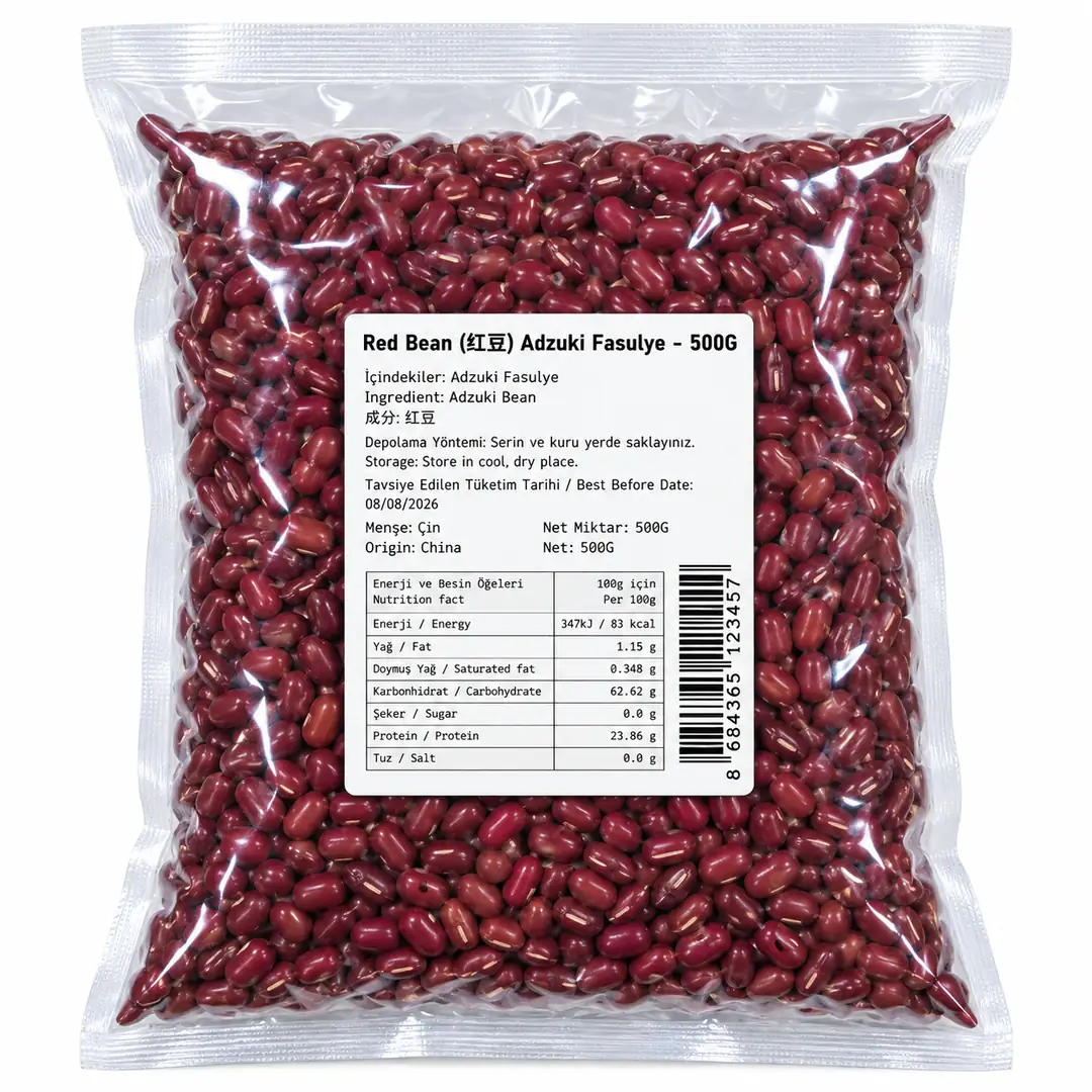Kırmızı Adzuki Fasulyesi 500g – Red Adzuki Beans