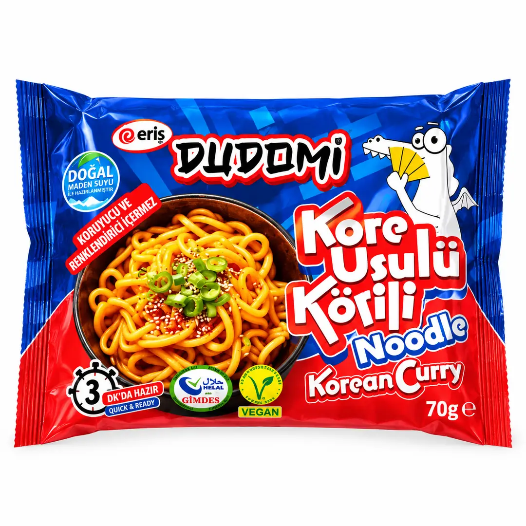 Dudomi Kore Usulü Körili Hazır Noodle (Korean Curry) 70g