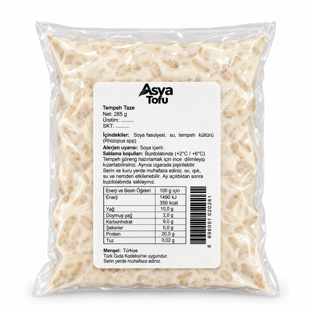 Tempe 285 GR - Yüksek Bitkisel Protein - indonesian tempeh - High Protein