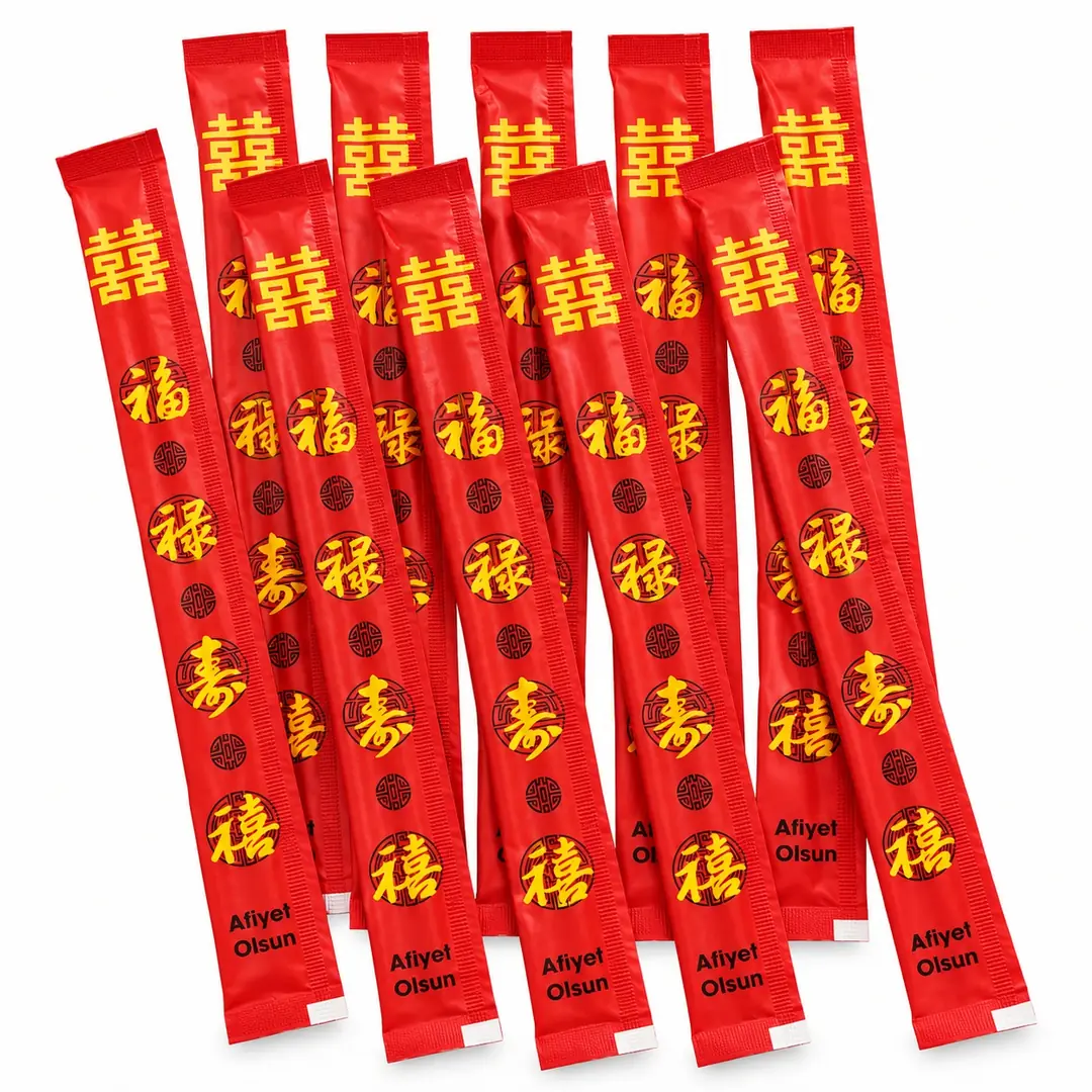 Bambu Yemek Çubukları 10 Adet Tek Kullanımlık – Disposable Bamboo Chopsticks (10 pcs)